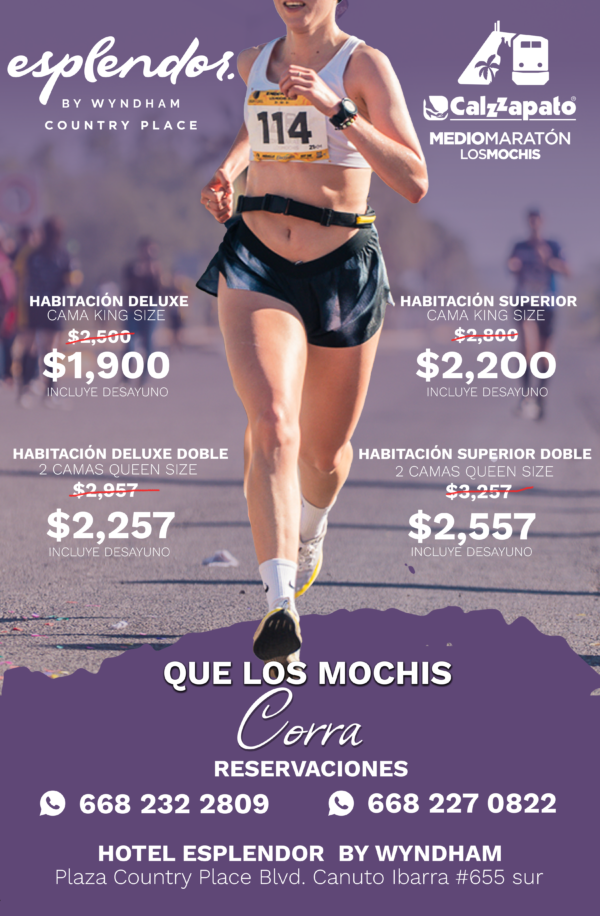 Flyer Hotel Esplendor Maratón